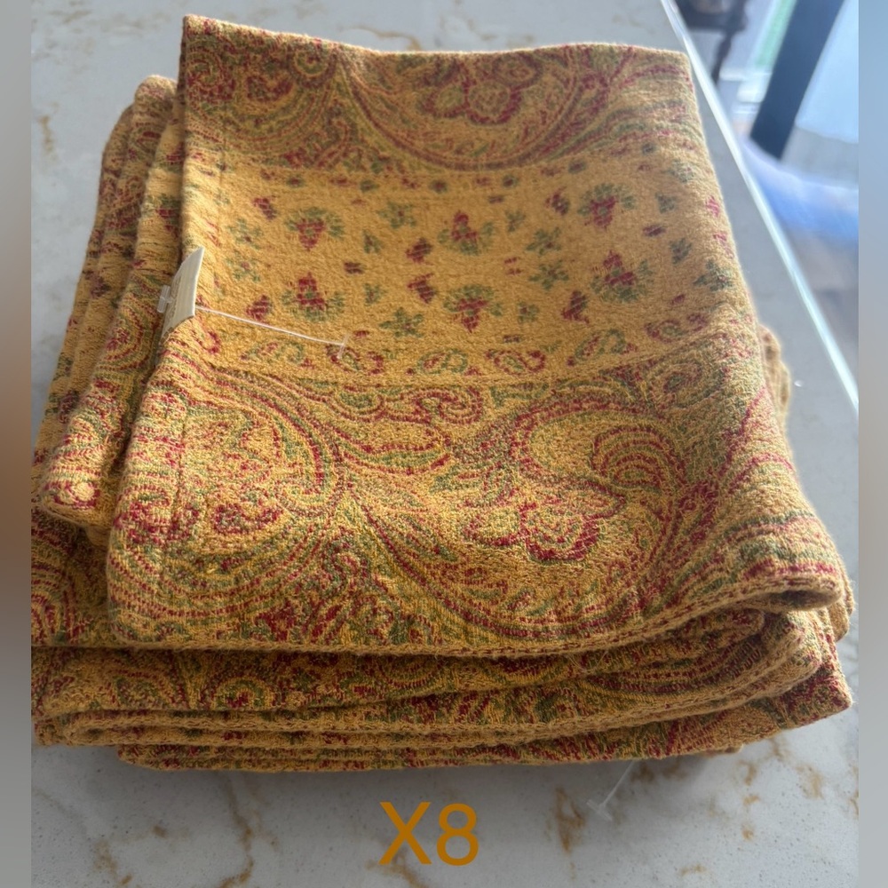 Xochi Multicolor Tapestry Fabric Napkins x8